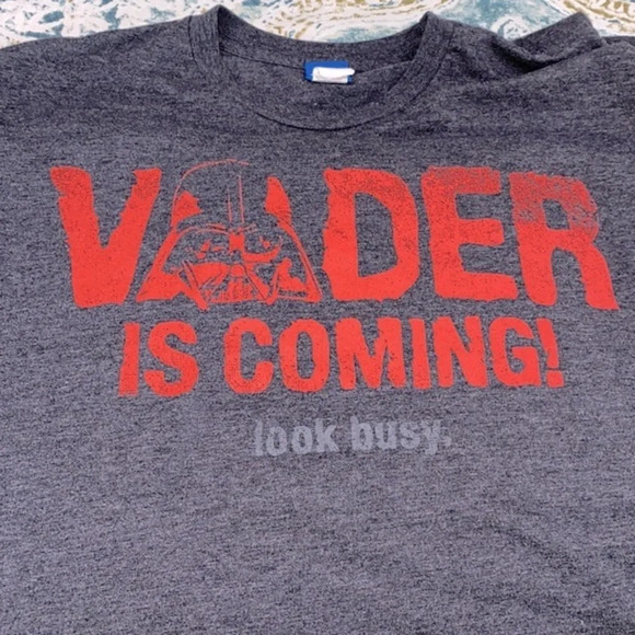 Star Wars Darth Vader grey graphic T-shirt size XLarge - Picture 5 of 6